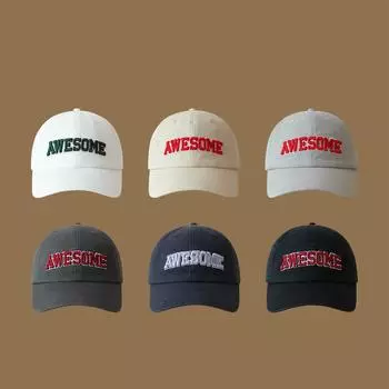 2024 новая кепка Dongdaemun hipster с кепкой студенческая универсальная мягкая бейсболка One size (55-61cm) head circumference adjustable чёрный