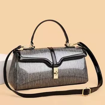 2024 Новая кожаная роскошная сумка мода большой емкости через плечо