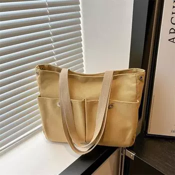 2024 новая летняя модная простая сумка женская сумка пригородная сумка через плечо простая модная большая вместительная модная женская сумка чёрный