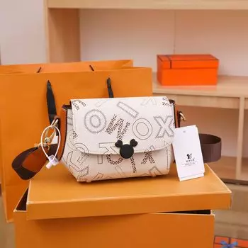 2024 Новая маленькая квадратная сумка с ромбическим принтом, модная сумка через плечо с широким ремнем, корейская версия, модная женская сумка через плечо с замком хаки