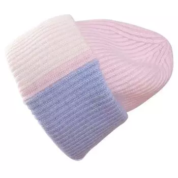 2024 Новая меховая шапка с помпоном, модная цветная зимняя шапка для женщин, теплые шапки, высококачественная меховая шапка розовый