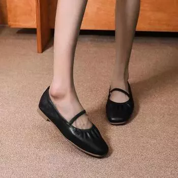 2024 Новая мода Лидер продаж однотонные женские туфли с круглым носком на плоской подошве удобные универсальные повседневные туфли без застежек Zapatos 35 бежевый