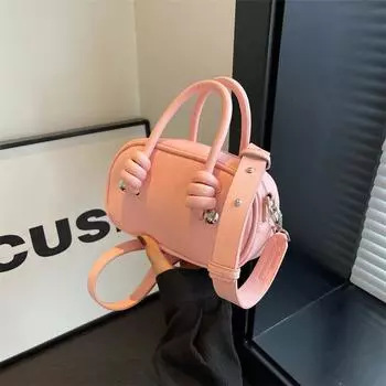 2024 Новая мода, универсальная нишевая конструкция, сумка Boston, модная сумка, изысканная маленькая сумка, сумка через плечо хаки