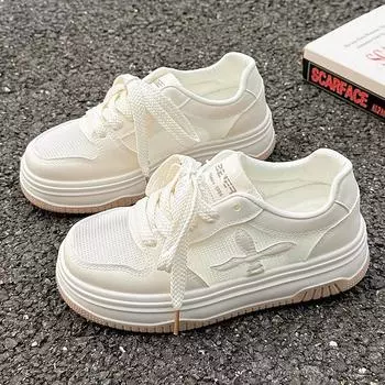 2024 Новая мода женская повседневная вулканизированная обувь Новая тенденция универсальная обувь на толстой подошве Женская дышащая теннисная обувь Zapatos 35