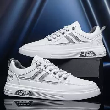 2024 Новая модель мужских кроссовок, модные и универсальные, плоские, повседневные, спортивные туфли One Kick, модная, элитная обувь для мужчин 39 чёрный