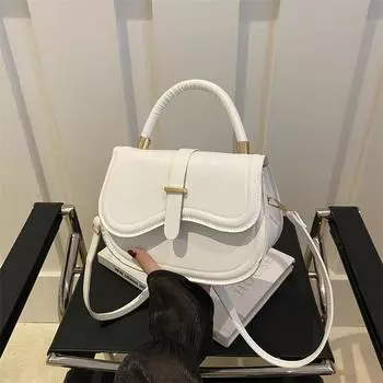 2024 новая модная летняя модная сумка высокого класса для женщин, простая и универсальная, взрывоопасная портативная сумка-мессенджер через седло зелёный