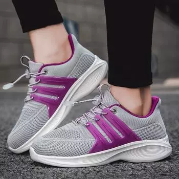 2024 Новая модная обувь для мамы, прогулочная обувь, легкая обувь для папы, дышащая удобная обувь 36 фиолетовый