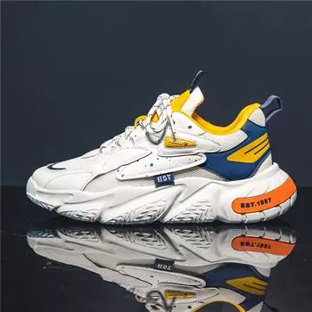 2024 Новая модная обувь Мужские массивные кроссовки Сетчатые легкие модные повседневные туфли Нескользящие теннисные спортивные туфли Спортивные 39