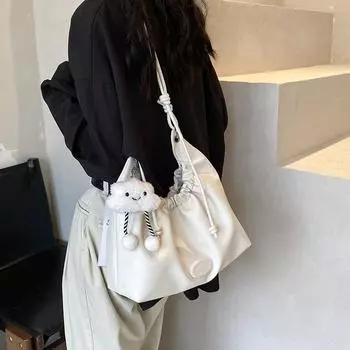 2024 новая модная плиссированная сумка универсальная сумка через плечо женская сумка нишевый дизайн плиссированная сумка синий