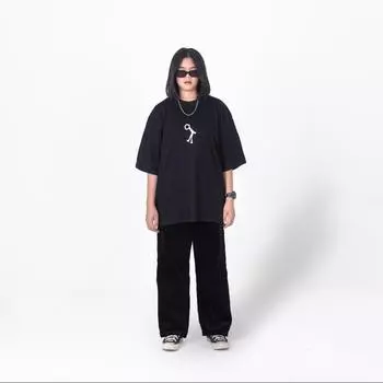 2024 Новая модная повседневная спортивная футболка с короткими рукавами Heybank Интересный узор с принтом с короткими рукавами S