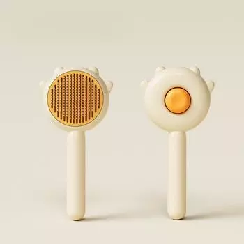 2024 Новая модная расческа для кошек и собак для удаления плавающих волос, расческа для собак, массажная расческа для удаления волос «два в одном» для домашних животных розовый