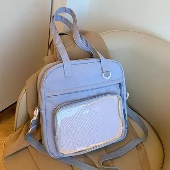 2024 Новая модная симпатичная сумка через плечо, сумка через плечо, большая вместимость, повседневная женская сумка, студенческая женская сумка белый