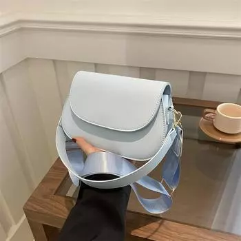 2024 Новая модная универсальная сумка через плечо небольшого размера, премиум-класса, индивидуальность, однотонная простая сумка-мессенджер белый