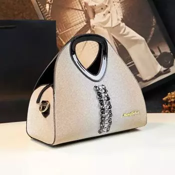 2024 Новая модная универсальная сумка из высококачественной натуральной кожи на одно плечо через плечо с клецками