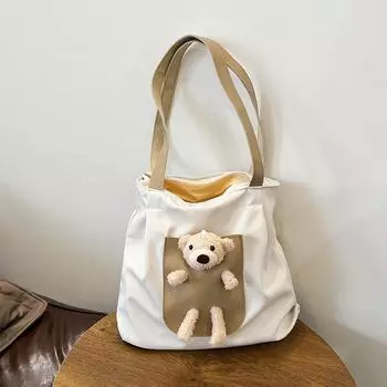 2024 Новая модная женская сумка через плечо, повседневная, для поездок на работу, симпатичная, большая вместительная сумка-тоут, простая сумка чёрный