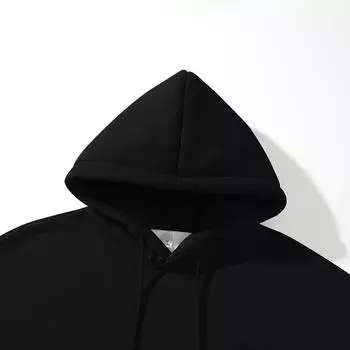 2024 Новая мужская свободная однотонная толстовка с капюшоном и шнурком - модная ленивая толстовка с рисунком в виде сот L хаки