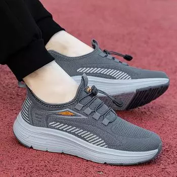 2024 новая обувь для ходьбы на весну и осень, мягкая подошва, дышащая сетчатая мужская и женская повседневная обувь, обувь для пожилых людей 36