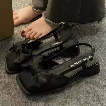 2024 Новая обувь для женщин Сандалии Женские повседневные летние туфли на высоком каблуке Женские элегантные туфли-лодочки для вечеринок 35