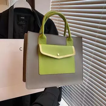 2024 новая осенне-зимняя большая сумка-тоут в стиле ретро, переносная сумка через плечо для женщин, большая вместимость, высококачественная цветовая гамма розовый