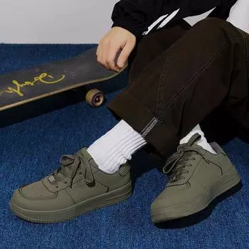 2024 Новая осенне-зимняя универсальная обувь с низким верхом для спорта и отдыха на платформе Мужская обувь для сноубординга 39 армия зеленый