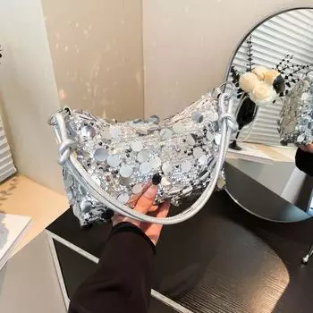 2024 новая осенняя модная и красивая сумка на одно плечо, индивидуальный дизайн, женская сумка-мессенджер, сумка через плечо в иностранном стиле чёрный