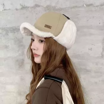 2024 новая плюшевая шапка Lei Feng женская зимняя для езды на электромобиле с защитой от холода утолщенная теплая универсальная защитная шапка для ушей M56-58cm