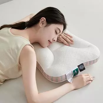 2024 Новая подушка для коррекции фигуры и шеи 1 шт. 42x65 см Мягкая и приятная для кожи, которая поможет вам хорошо спать 42x65cm розовый