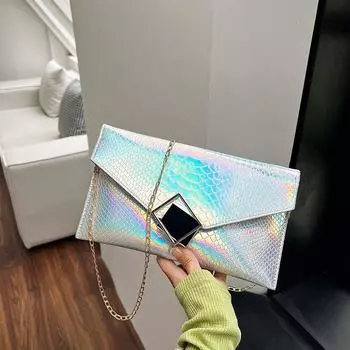 2024 новая популярная модная персонализированная повседневная сумка-клатч, портативная сумка-конверт, модная сумка с каменным узором и текстурой, косая сумка чёрный