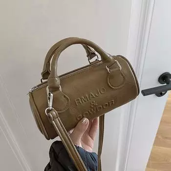 2024 новая простая сумка-мессенджер, нишевая сумка в иностранном стиле, модная сумка Boston, женская повседневная сумка через плечо в Корейском стиле чёрный