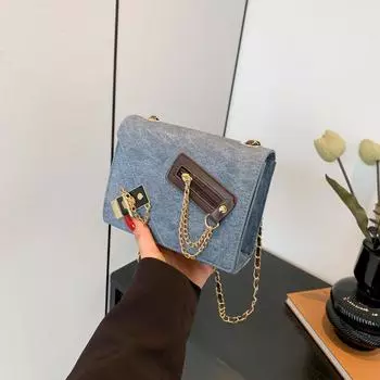 2024 новая ретро персонализированная модная маленькая квадратная сумка подмышкой женская сумка трендовая весенняя нишевая сумка на одно плечо с косым креплением серый