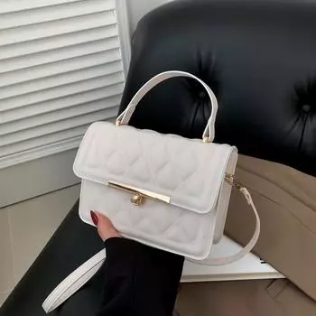 2024 новая ромбовидная маленькая сумка женская сумка модная темпераментная цепочка подмышечная сумка пригородная текстура сумка через плечо сумка-мессенджер хаки