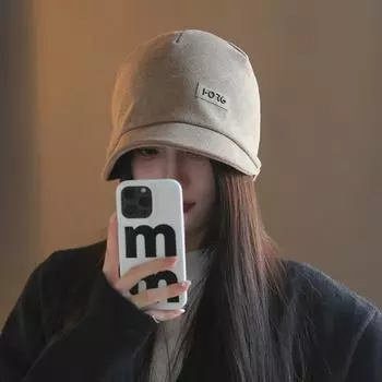 2024 Новая шапка-ушанка для женщин, осенне-зимняя шапка для родов, универсальная, с защитой лица и небольшими полями для ушей, вязаная холодная шапка elastic - generally can wear [55-58CM]