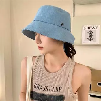 2024 Новая шляпа рыбака женская весна и лето универсальная защитная шляпа для лица солнцезащитная шляпа для бассейна adult average size 55-57cm чёрный