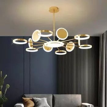 2024 новая скандинавская люстра для гостиной, легкая роскошь, высококачественные современные минималистичные дизайнерские лампы для дома из хрусталя Warm White