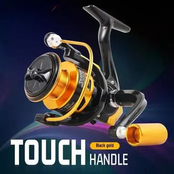 2024 Новая спиннинговая рыболовная катушка TH Metal Head 5.2:1 рыболовная катушка для спиннинга с металлической шпулей, морская кормушка, катушка для рыбалки 10 кг, большая сила разгрузки 2000 Series