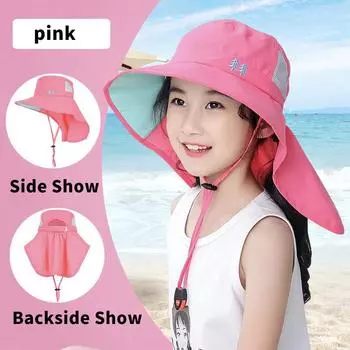 2024 Новая стильная панама с защитой от ультрафиолета для детей — идеально подходит для пляжа и активного отдыха Type 1No whistles синий