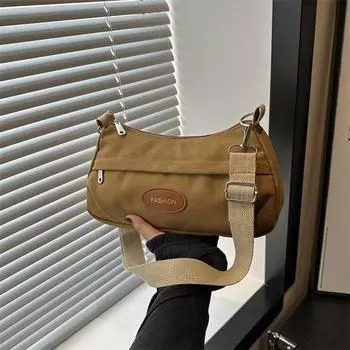2024 новая сумка через плечо женская сумка модная универсальная простая модная корейская версия большая вместительная дорожная сумка-мессенджер из холста сумка чёрный