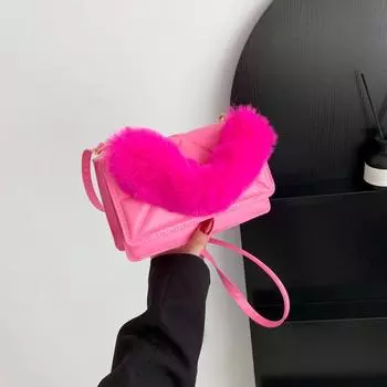 2024 Новая сумка Mao Mao Portable Single Back Crossbody Small Square Bag Женская сумка Indented Rhombus Европейская и американская трендовая сумка хаки