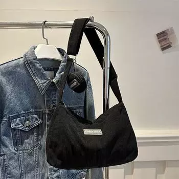 2024 новая сумка-мессенджер для студентов, модная женская сумка в японском стиле, большая вместимость, однотонная сумка через плечо для матери и ребенка темно-коричневого