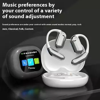 2024 новая трансграничная гарнитура Q16Pro OWS Bluetooth с креплением на ухо, сверхдлительным временем работы от аккумулятора, гарнитура с шумоподавлением, прямая поставка Q16S серый ясень