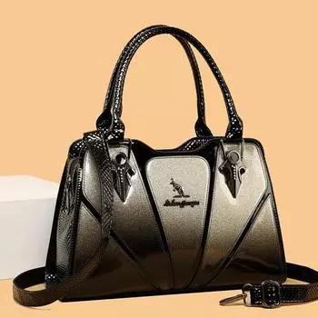 2024 Новая трансграничная женская сумка в европейском и американском стиле, роскошная и атмосферная портативная женская сумка на одно плечо с окрашенной поверхностью