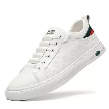 2024 Новая весенняя мужская обувь на плоской подошве/увеличении 5 см, мужские мокасины, белые мягкие мужские мокасины из натуральной кожи, увеличивающие рост, более высокие туфли 38 белый