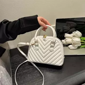 2024 Новая весенняя сумка-кошелек Commuter Tide Portable Shell Bag Женская простая повседневная модная сумка через плечо оранжевый