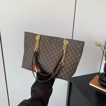 2024 Новая весенняя женская сумка Urban Leisure большой емкости, сумка через плечо Niche, модная сумка-тоут