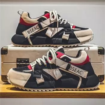 2024 Новая весна Zapatillas De Hombre обувь мужская трендовая универсальная корейская студенческая повседневная обувь для бега нескользящие кроссовки с толстой подошвой 39