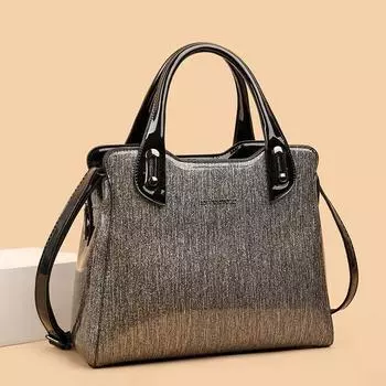 2024 Новая высококачественная сумка через плечо из натуральной кожи с большой вместимостью