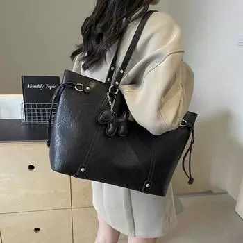 2024 новая высококачественная сумка-тоут женская модная осенне-зимняя ретро-сумка через плечо большой вместимости для поездок на работу