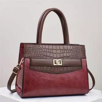 2024 Новая высококачественная женская сумка-тоут, дизайнерские роскошные сумки, большая вместительная женская сумка-ведро, кожаная женская черная сумка через плечо 29x13x22cm