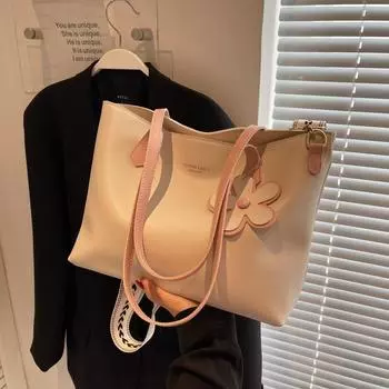 2024 Новая женская сумка большой вместимости, корейская универсальная женская сумка для студентов Instagram, женская сумка-тоут для студентов колледжа