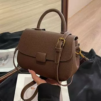 2024 Новая женская сумка через плечо, ретро универсальная маленькая сумка премиум-класса на осень и зиму, маленькая квадратная сумка через плечо